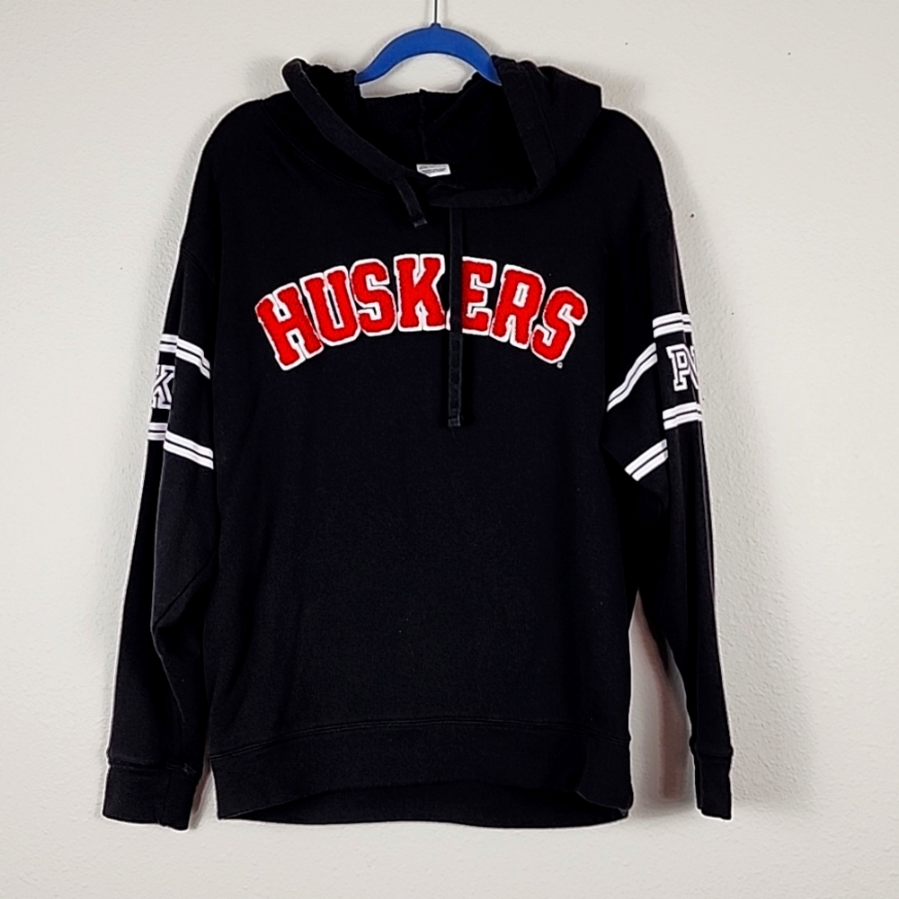 Pink Nebraska Huskers Hooded Sweatshirt